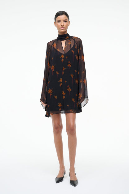 Esther Mini Dress Autumn Night | STAUD Everyday