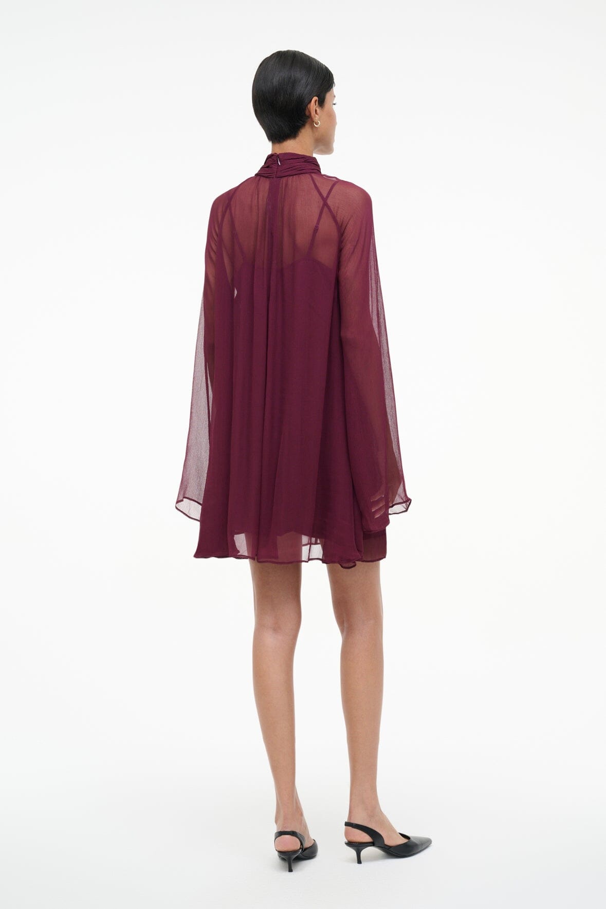 Esther Mini Dress Syrah | STAUD Essential