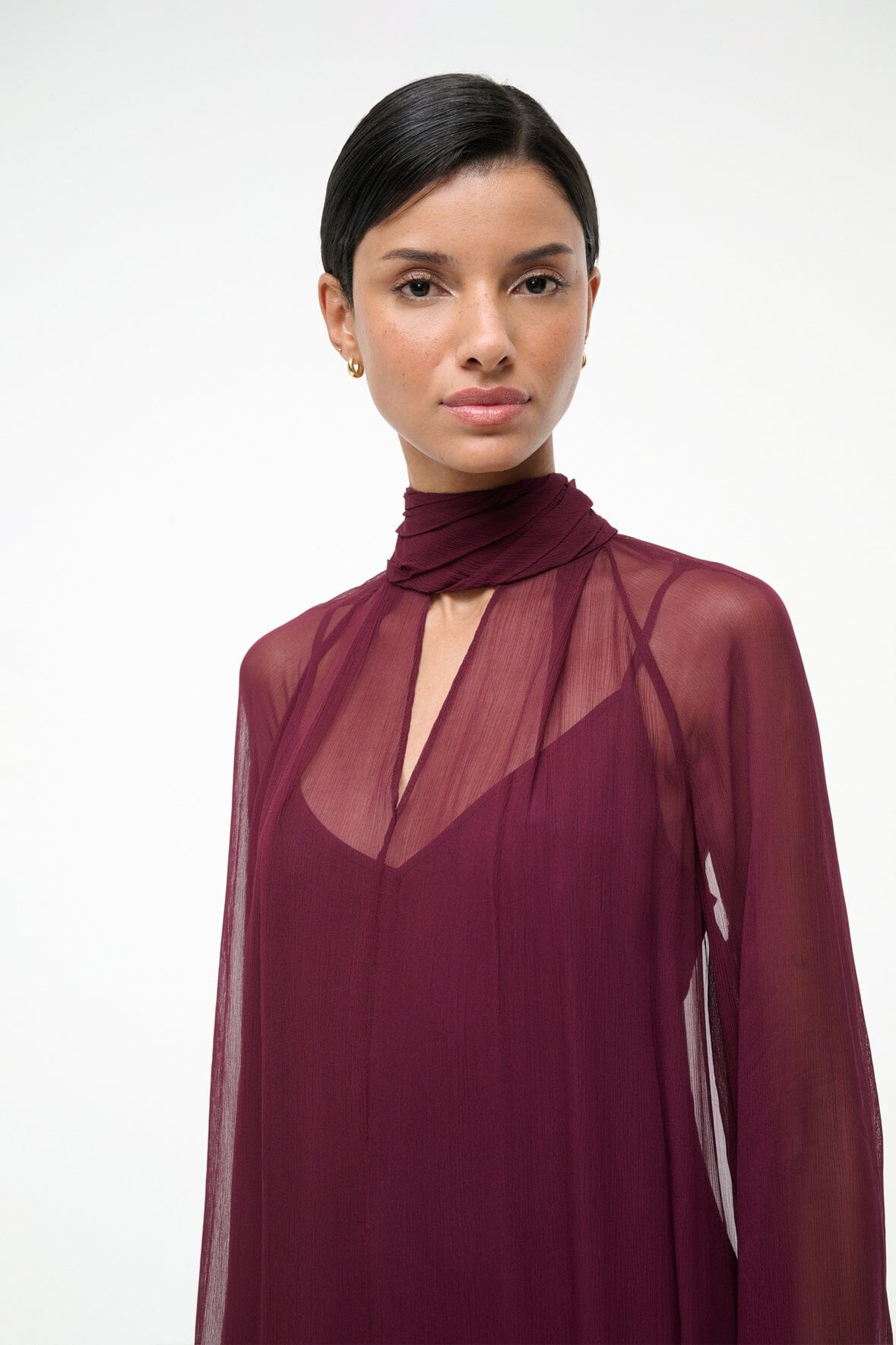 Esther Mini Dress Syrah | STAUD Essential