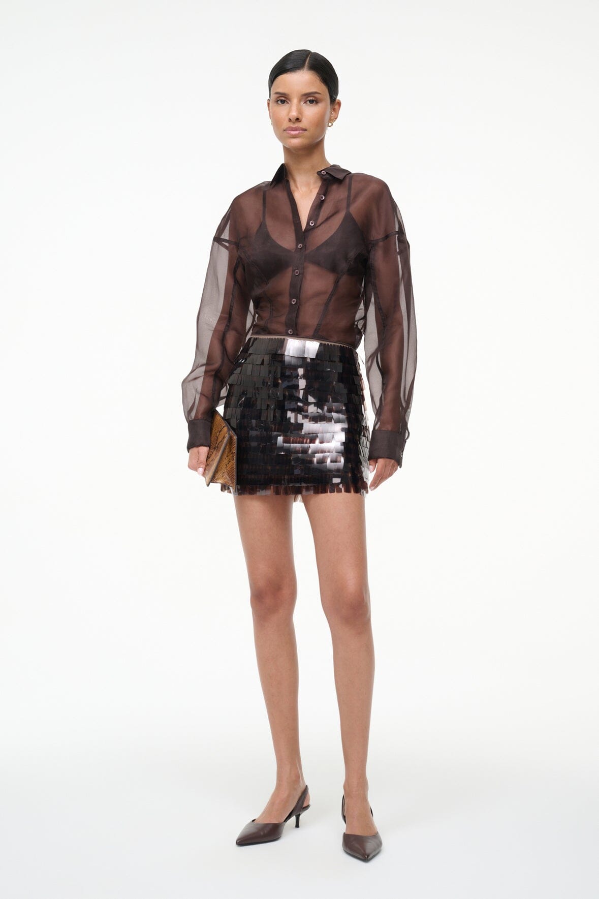 Max Skirt Earth | STAUD Best Seller