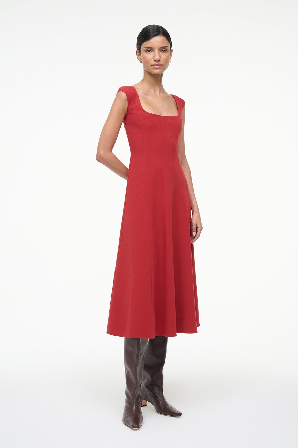Charlotte Dress Rouge | STAUD Featured