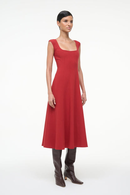 Charlotte Dress Rouge | STAUD Featured