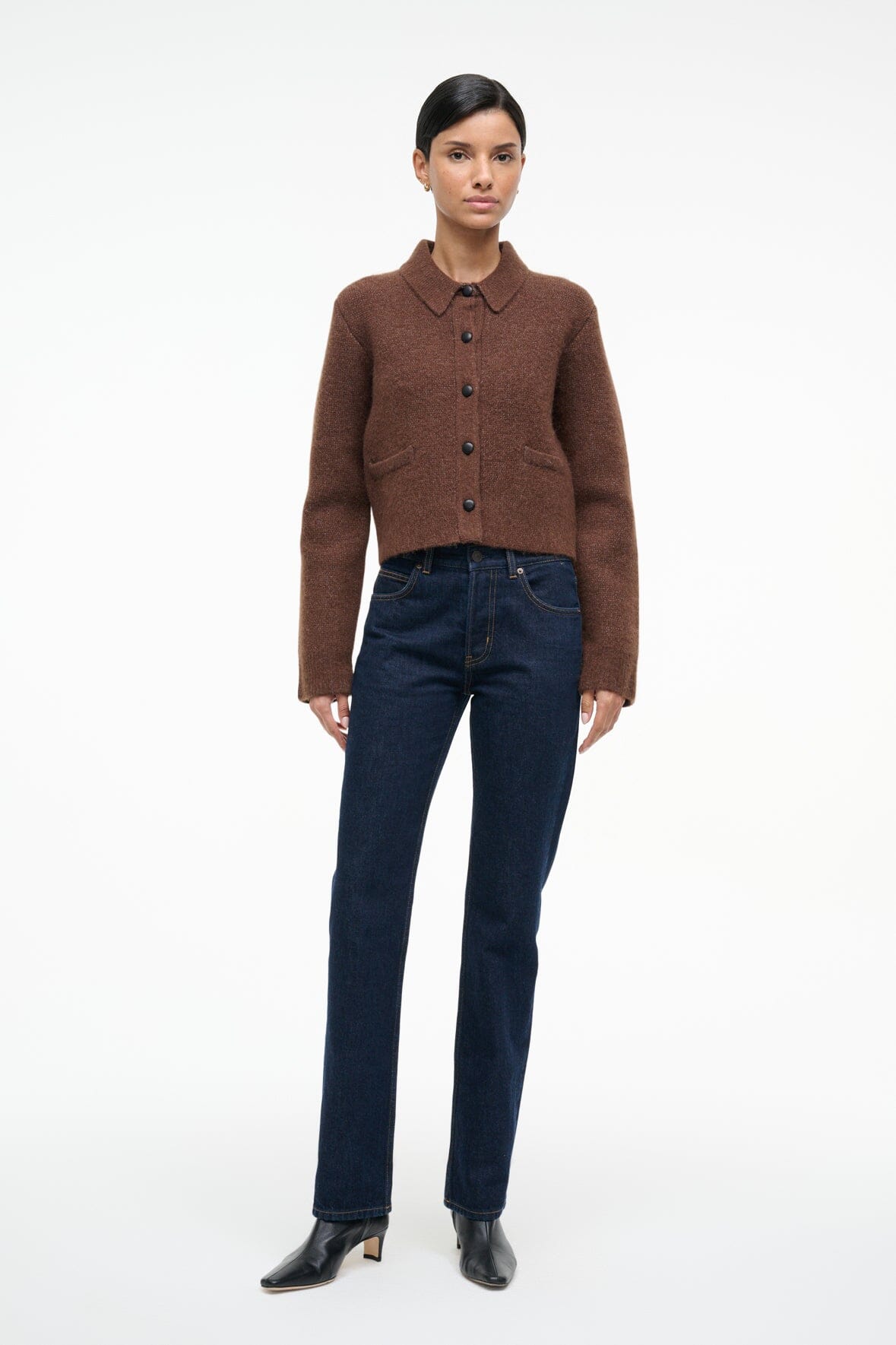 Theo Sweater Truffle | STAUD Quality