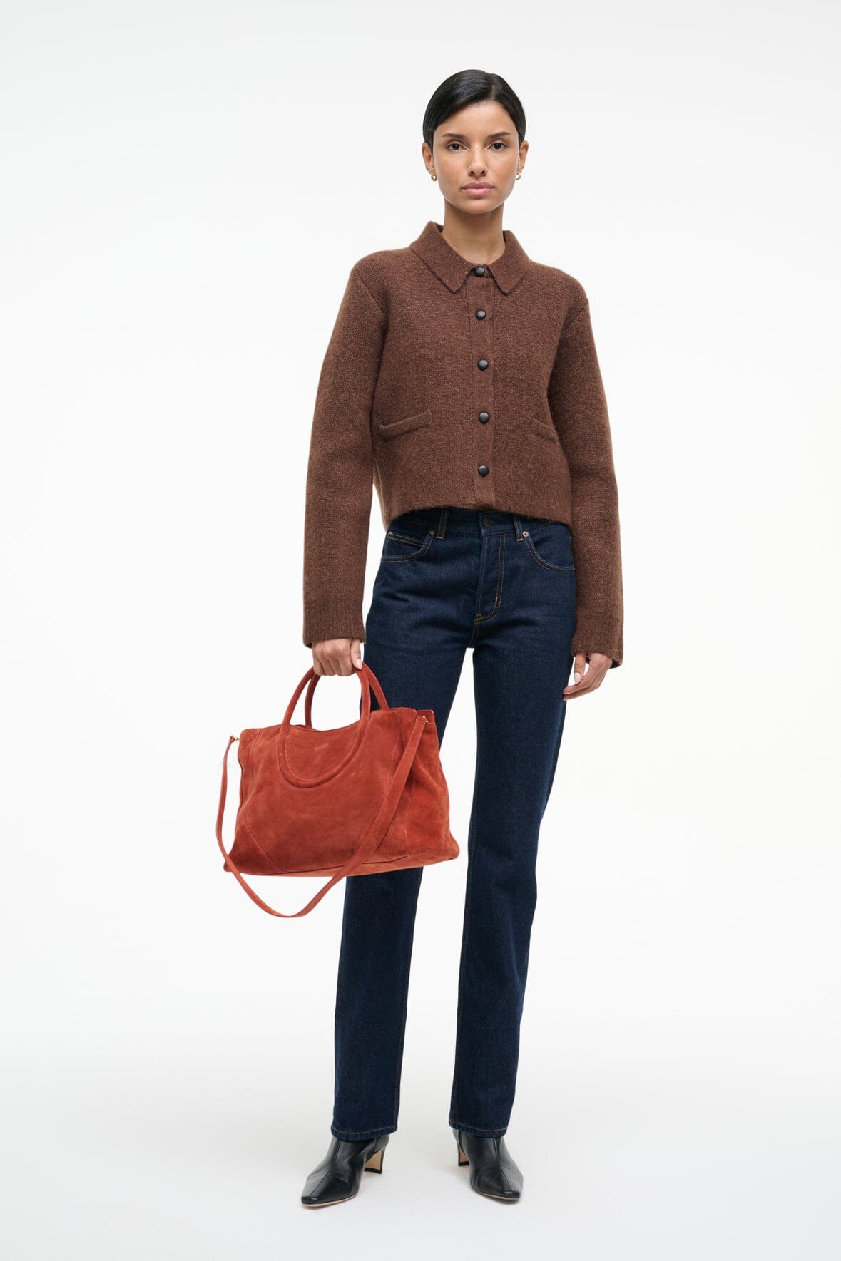 Theo Sweater Truffle | STAUD Quality
