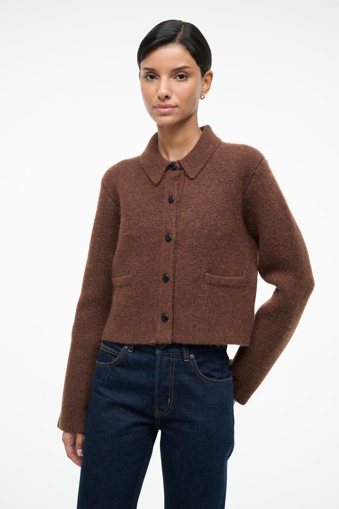 Theo Sweater Truffle | STAUD Quality