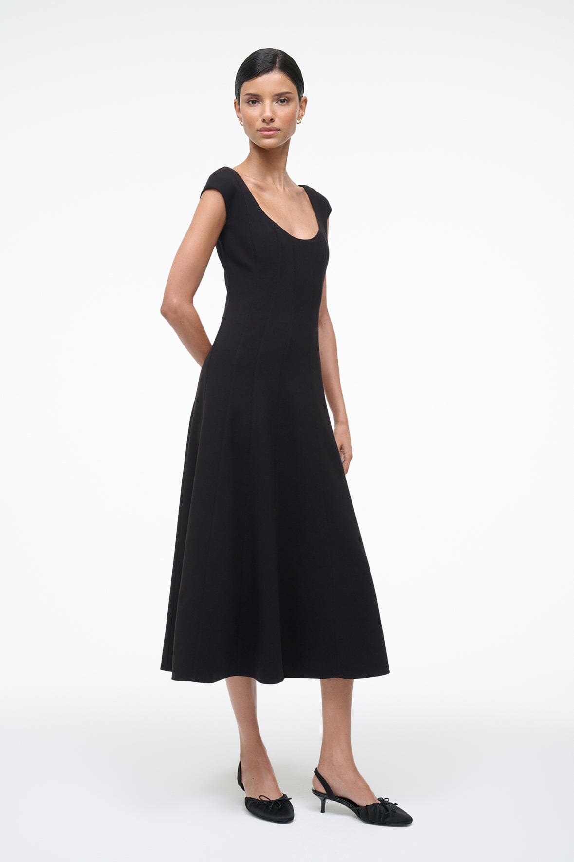 Charlotte Dress Black | STAUD Latest