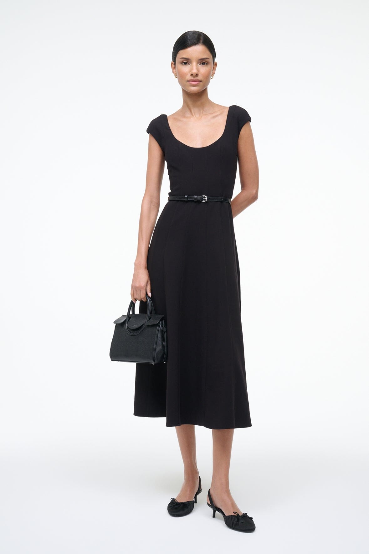 Charlotte Dress Black | STAUD Latest