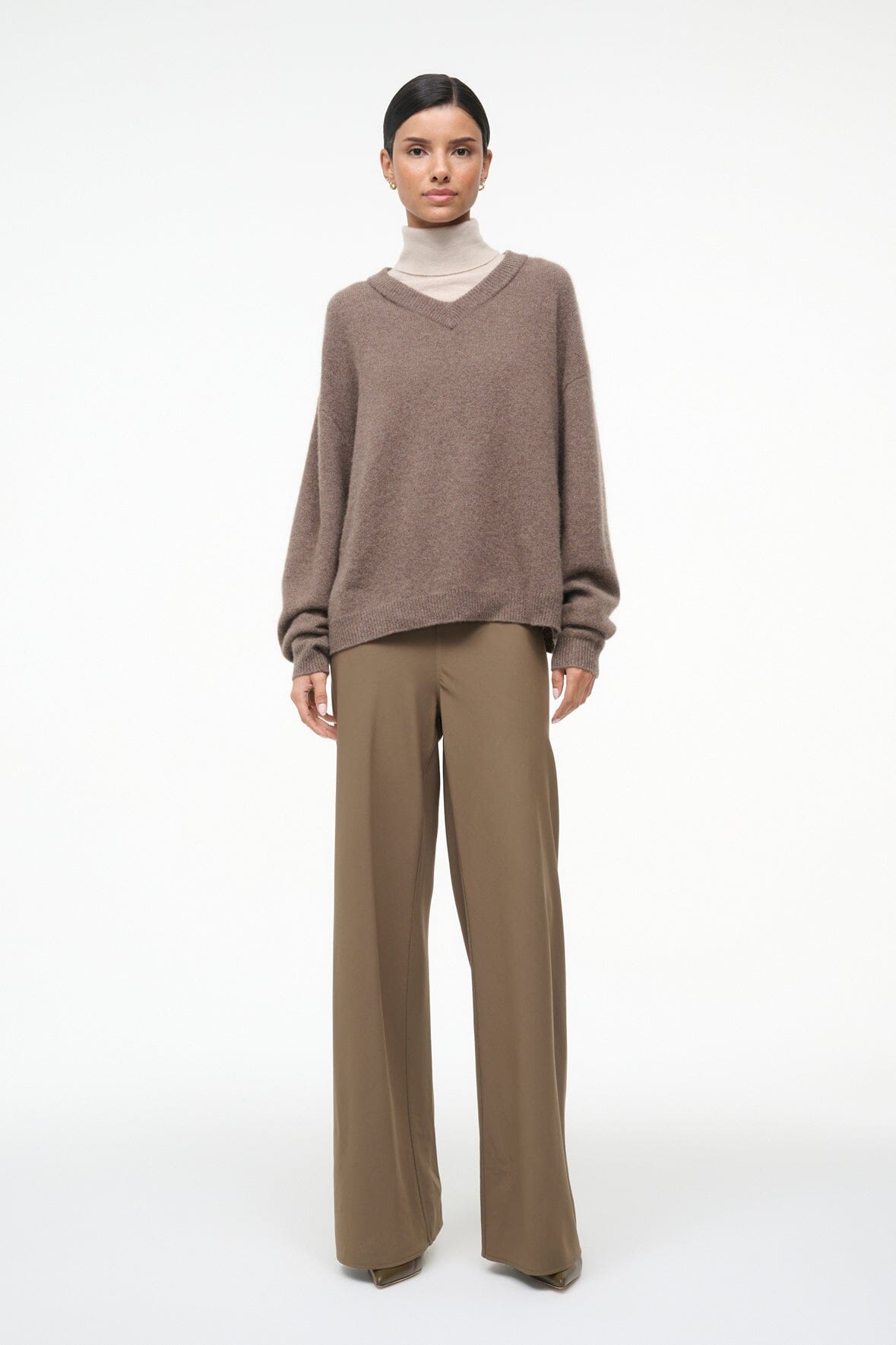 Doris Cashmere Sweater Truffle | STAUD Recommended