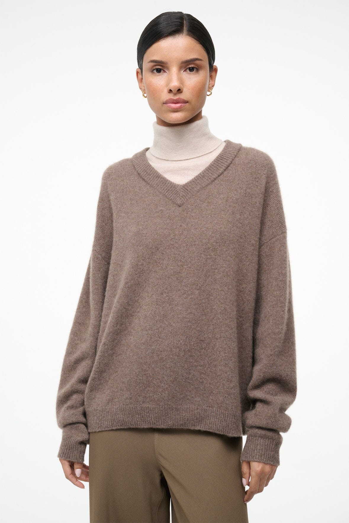 Doris Cashmere Sweater Truffle | STAUD Recommended