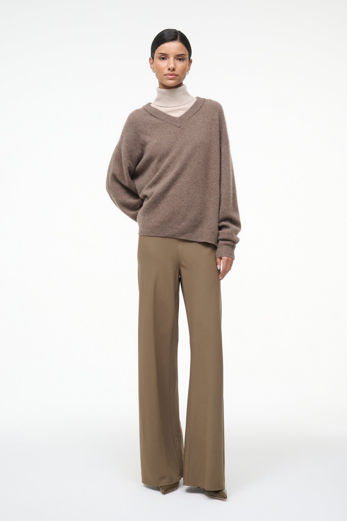 Doris Cashmere Sweater Truffle | STAUD Recommended