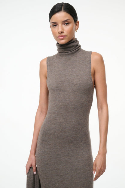 Canal Midi Dress Truffle | STAUD Essential
