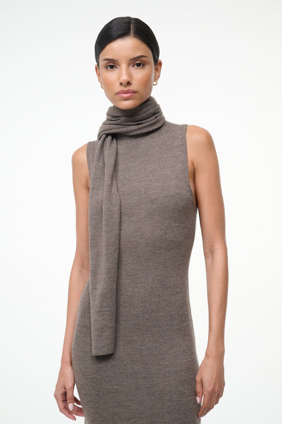 Canal Midi Dress Truffle | STAUD Essential