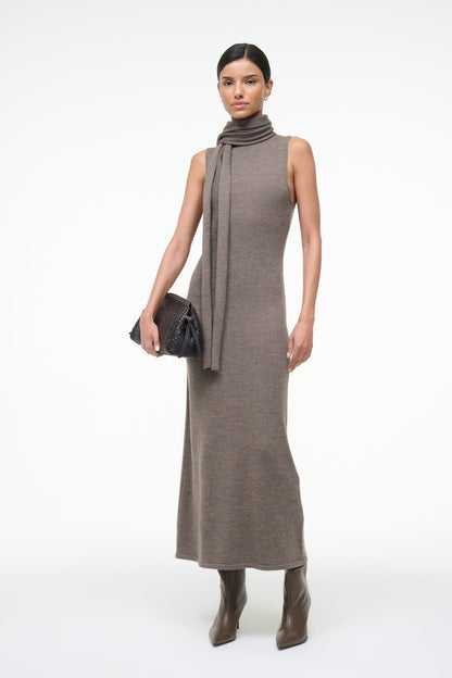 Canal Midi Dress Truffle | STAUD Essential