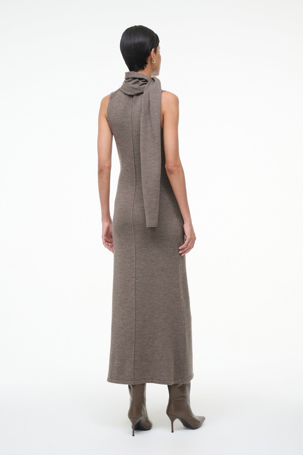 Canal Midi Dress Truffle | STAUD Essential