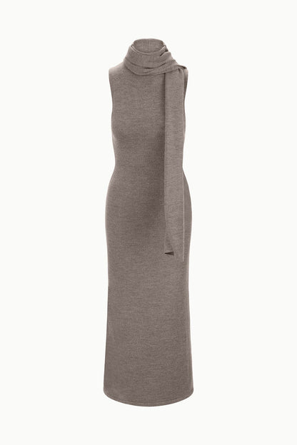 Canal Midi Dress Truffle | STAUD Essential