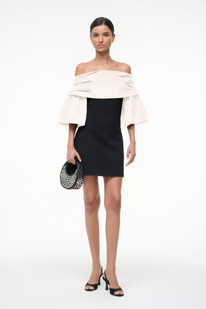 Harper Dress Black Ivory | STAUD Smart Buy