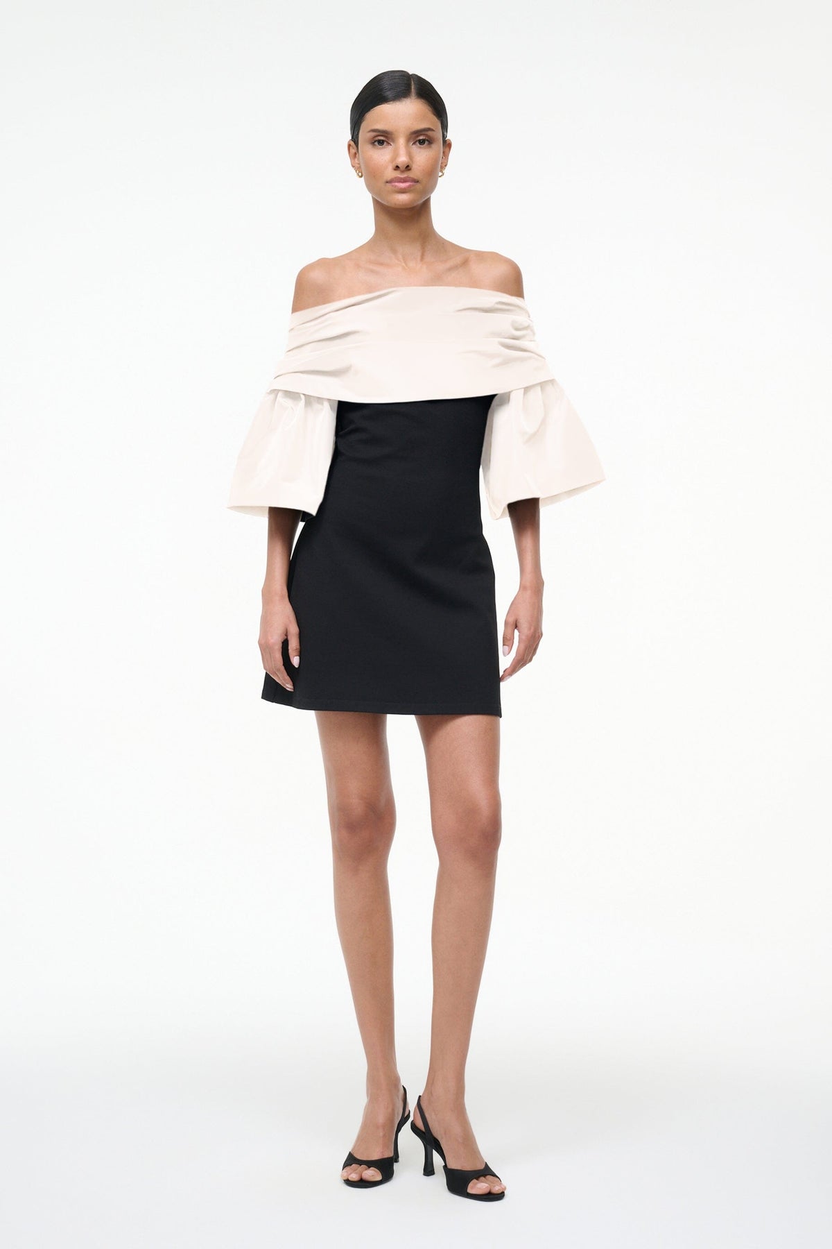 Harper Dress Black Ivory | STAUD Smart Buy