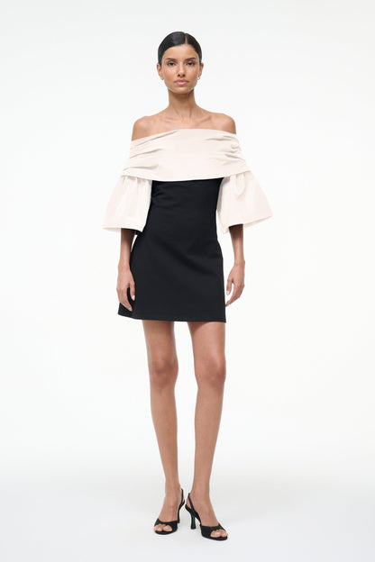 Harper Dress Black Ivory | STAUD Smart Buy