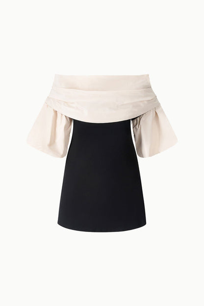 Harper Dress Black Ivory | STAUD Smart Buy