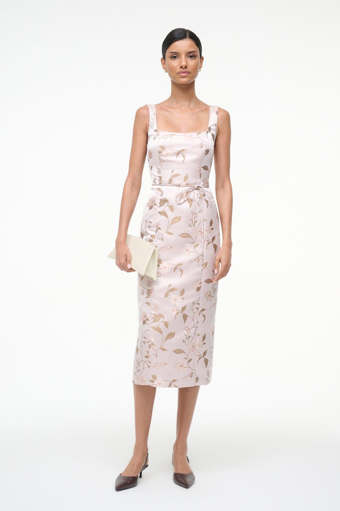 Zoe Dress Rose Garden | STAUD Best Seller