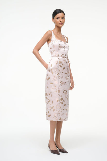 Zoe Dress Rose Garden | STAUD Best Seller