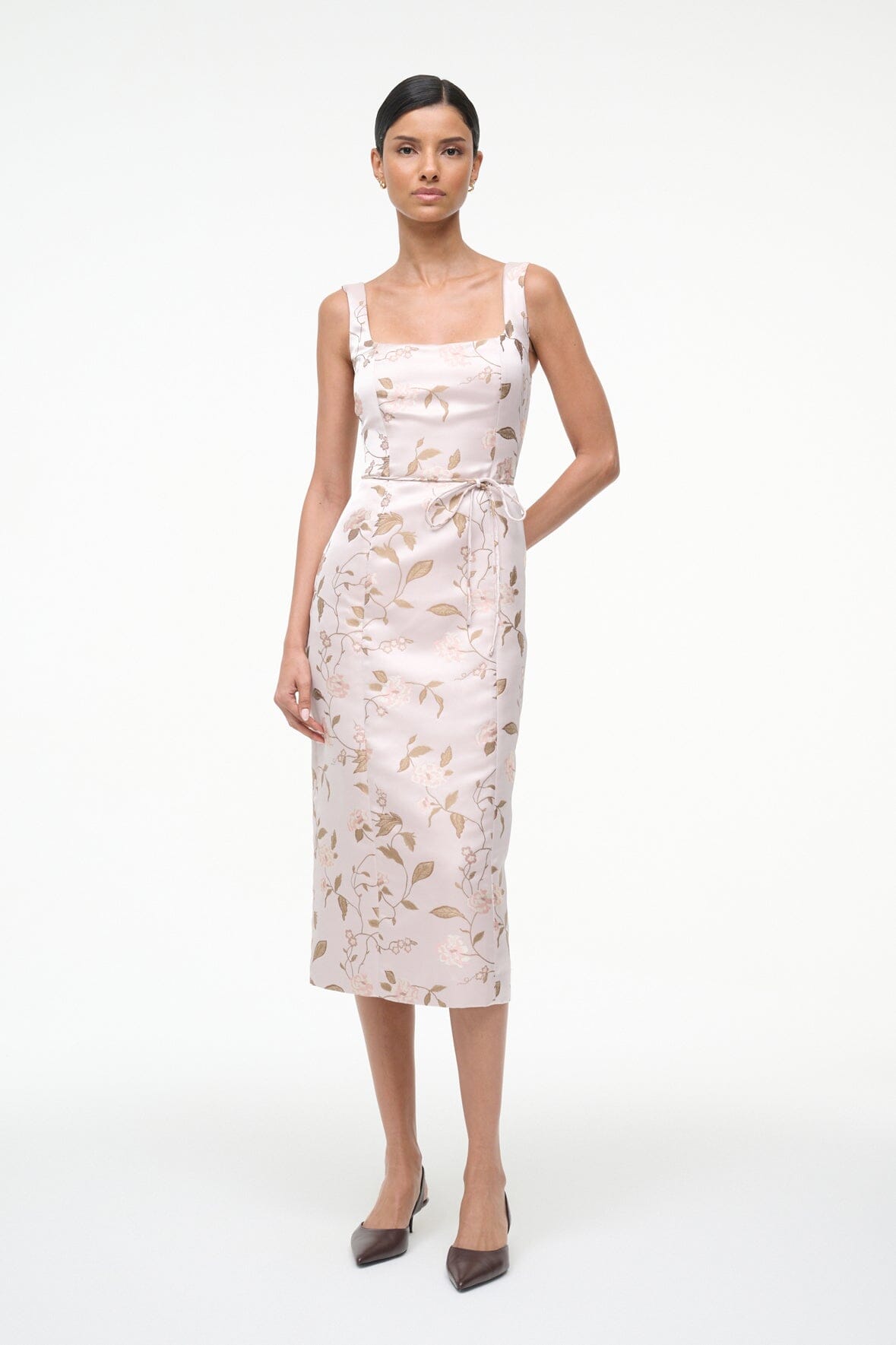 Zoe Dress Rose Garden | STAUD Best Seller