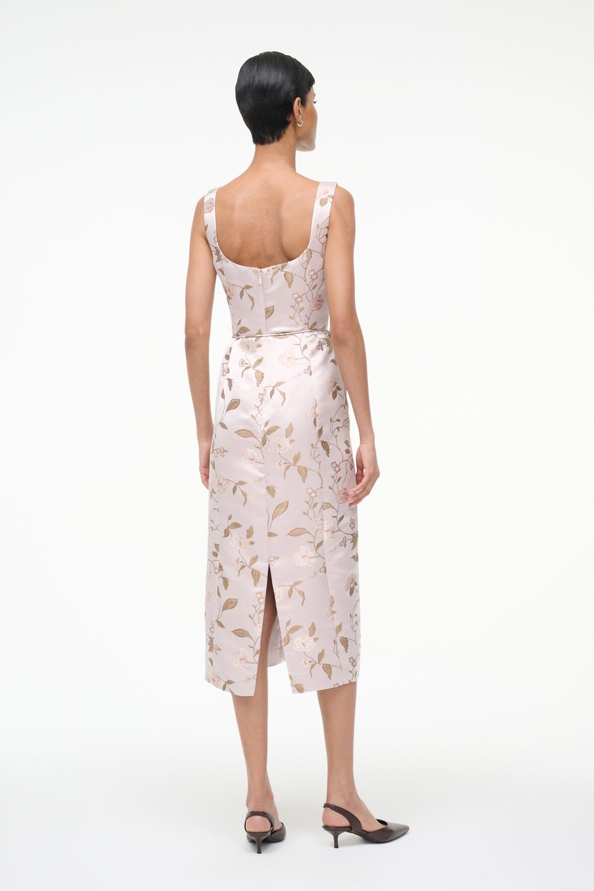 Zoe Dress Rose Garden | STAUD Best Seller