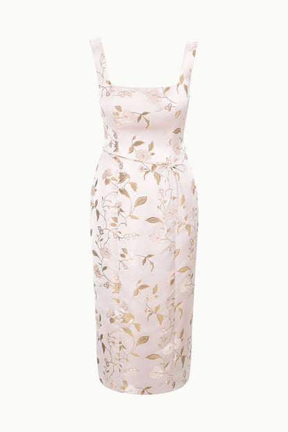 Zoe Dress Rose Garden | STAUD Best Seller