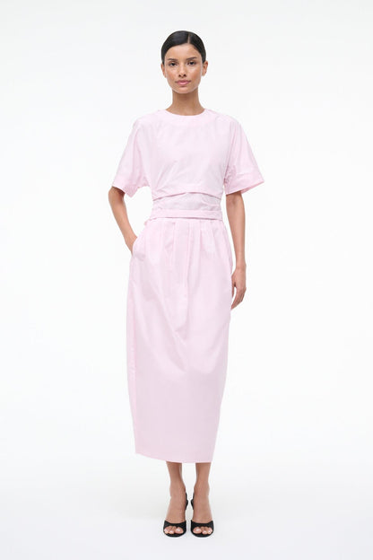 Michelina Dress Puff Pink | STAUD Essential