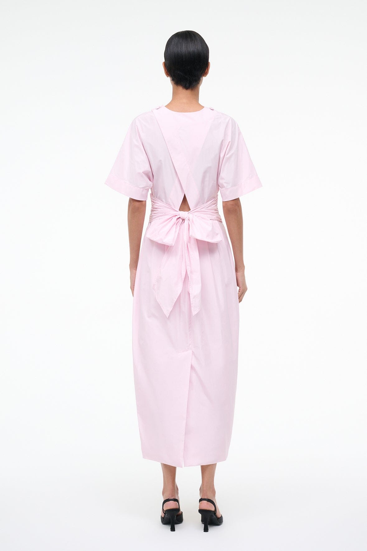 Michelina Dress Puff Pink | STAUD Essential
