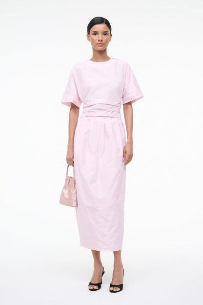 Michelina Dress Puff Pink | STAUD Essential