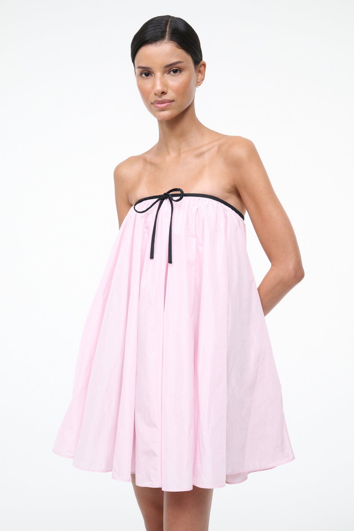 Sofia Dress Puff Pink | STAUD Great Value