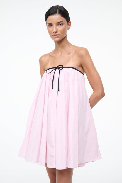 Sofia Dress Puff Pink | STAUD Great Value