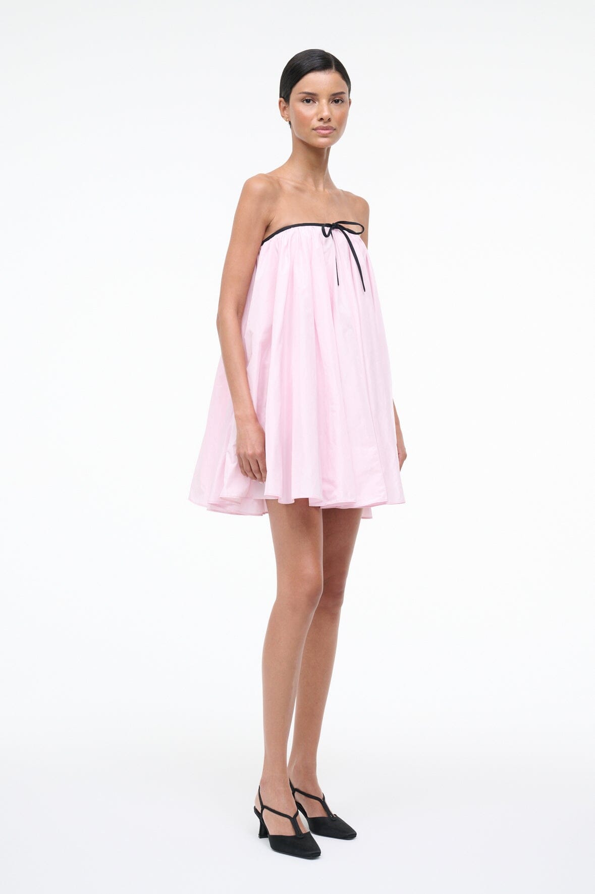 Sofia Dress Puff Pink | STAUD Great Value