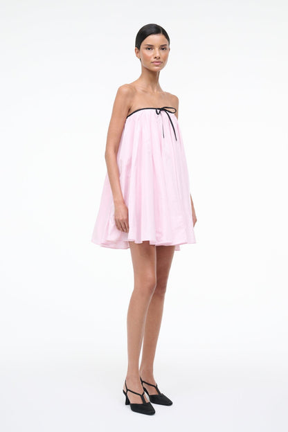 Sofia Dress Puff Pink | STAUD Great Value