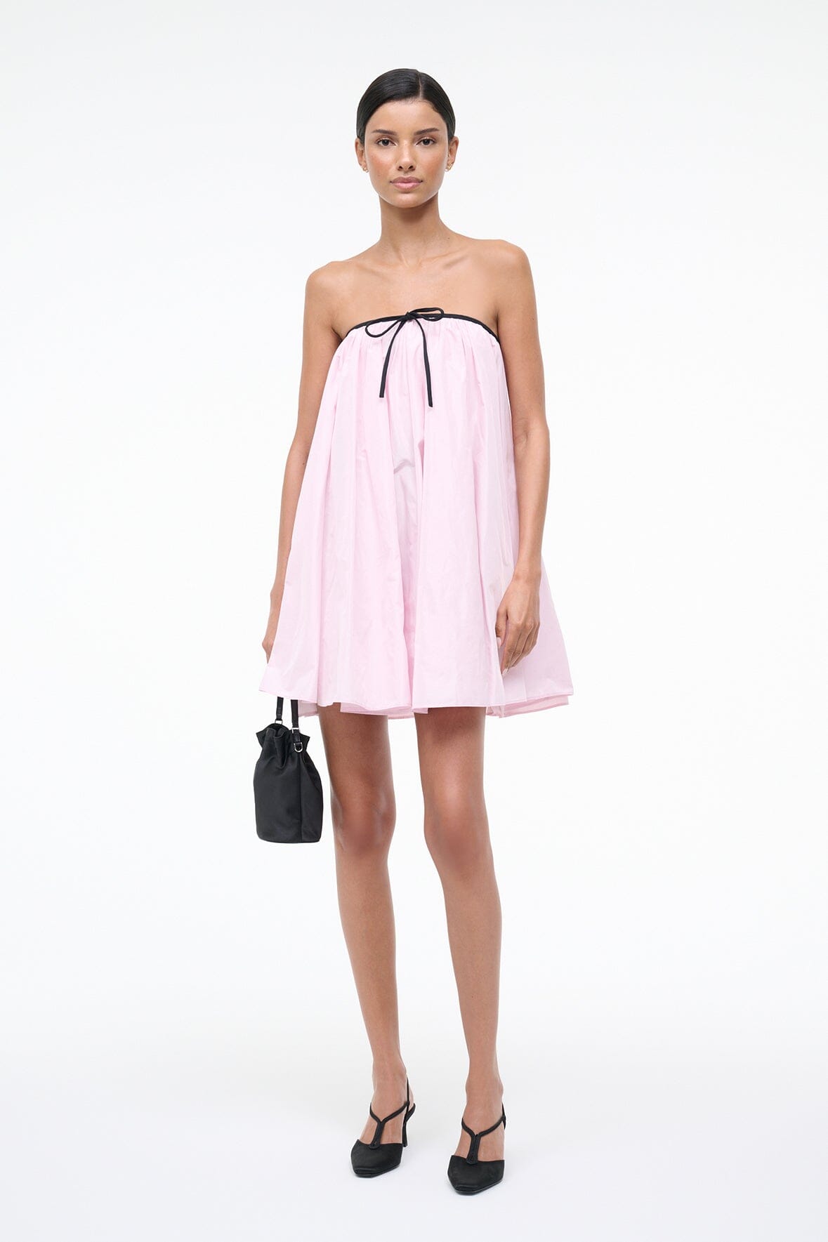 Sofia Dress Puff Pink | STAUD Great Value