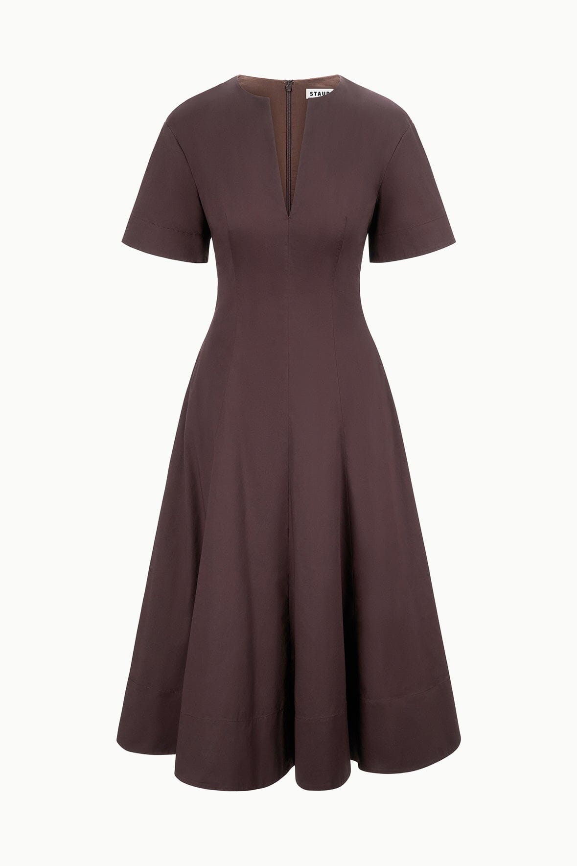 Frances Dress Earth | STAUD Sale
