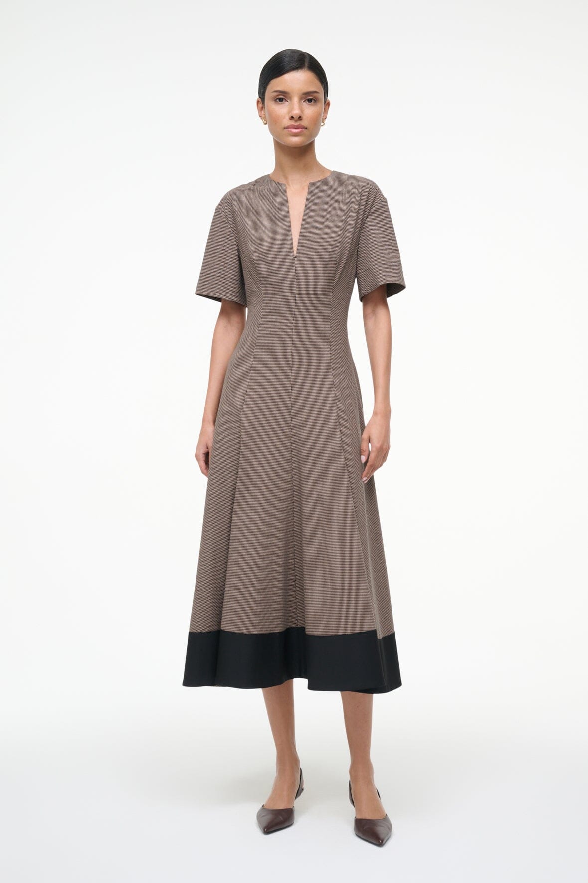 Frances Dress Houndstooth | STAUD Hot Sale