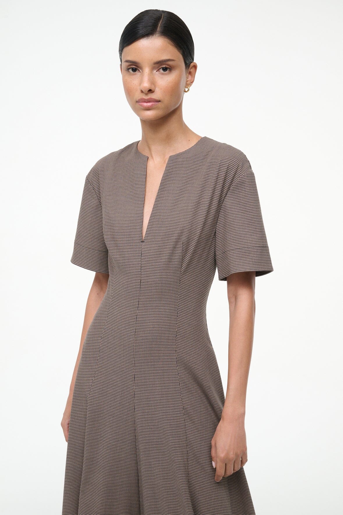 Frances Dress Houndstooth | STAUD Hot Sale