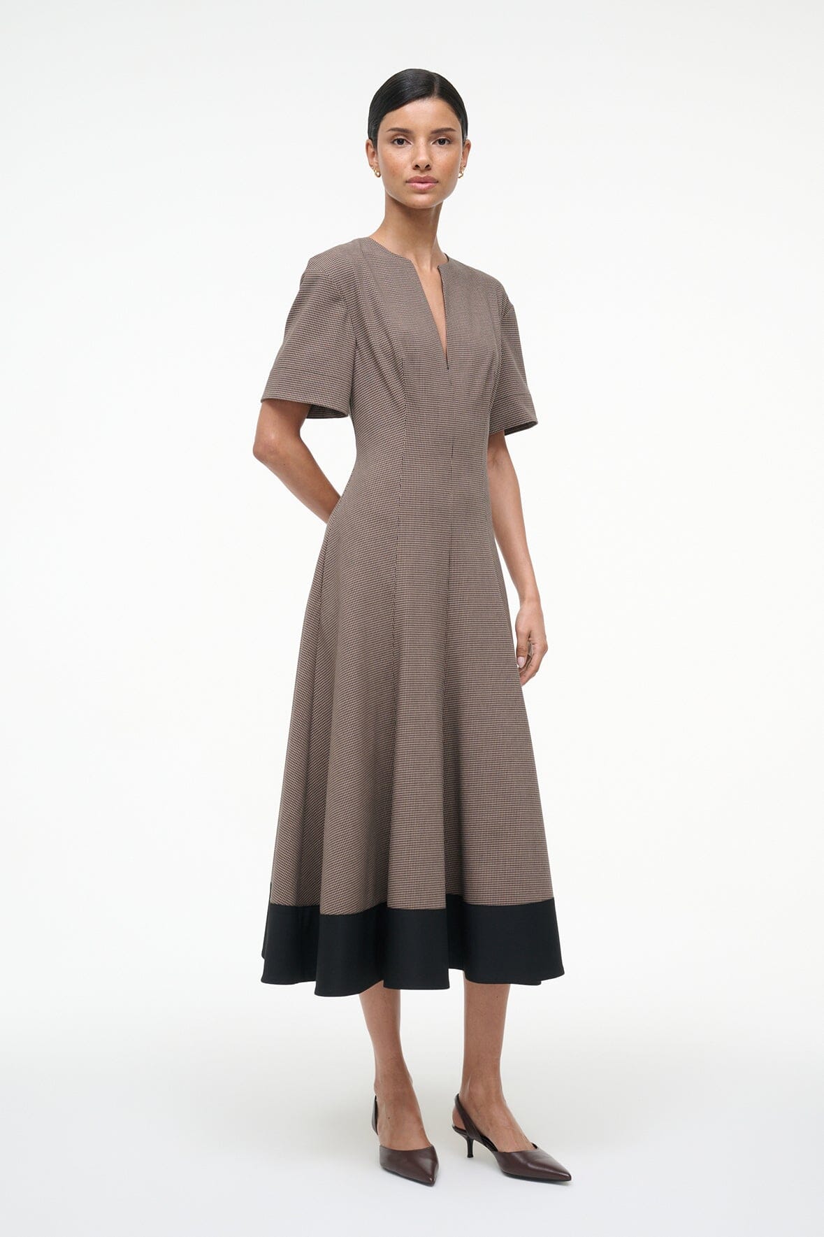Frances Dress Houndstooth | STAUD Hot Sale