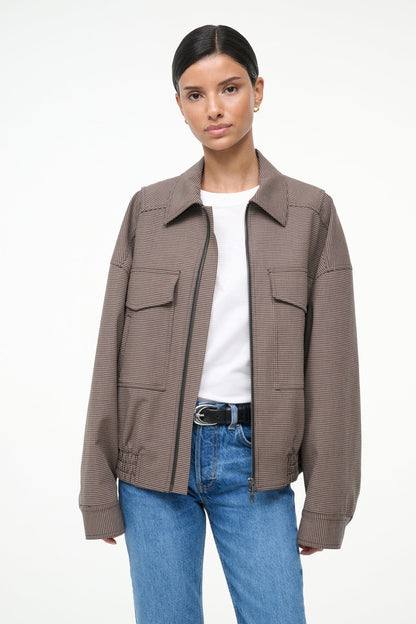Eugene Jacket Houndstooth | STAUD Top Pick