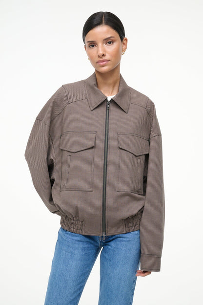 Eugene Jacket Houndstooth | STAUD Top Pick