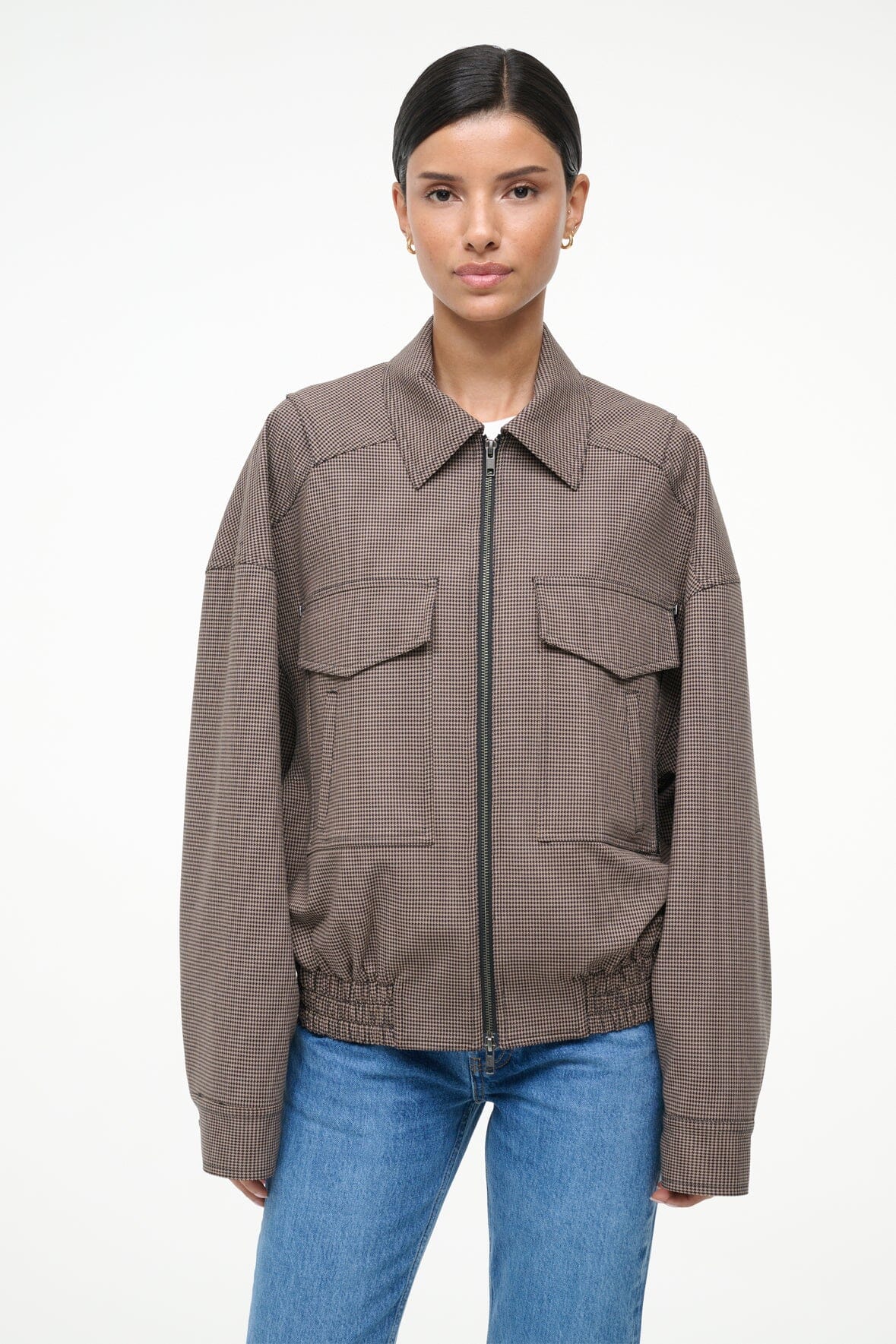 Eugene Jacket Houndstooth | STAUD Top Pick