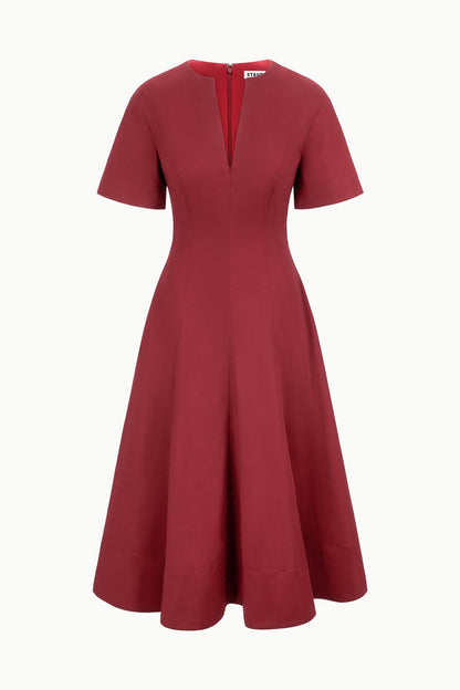 Frances Dress Sangria | STAUD New