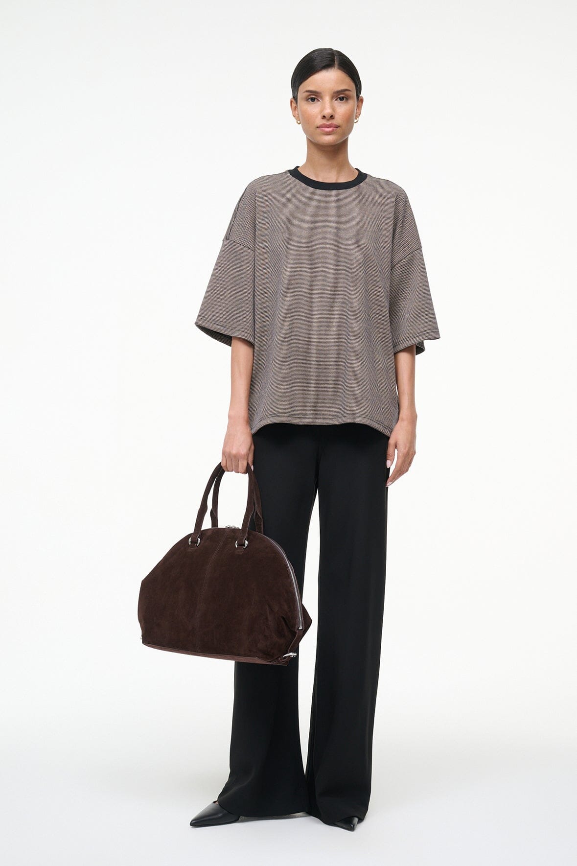 Capsule Top Houndstooth | STAUD Smart Buy