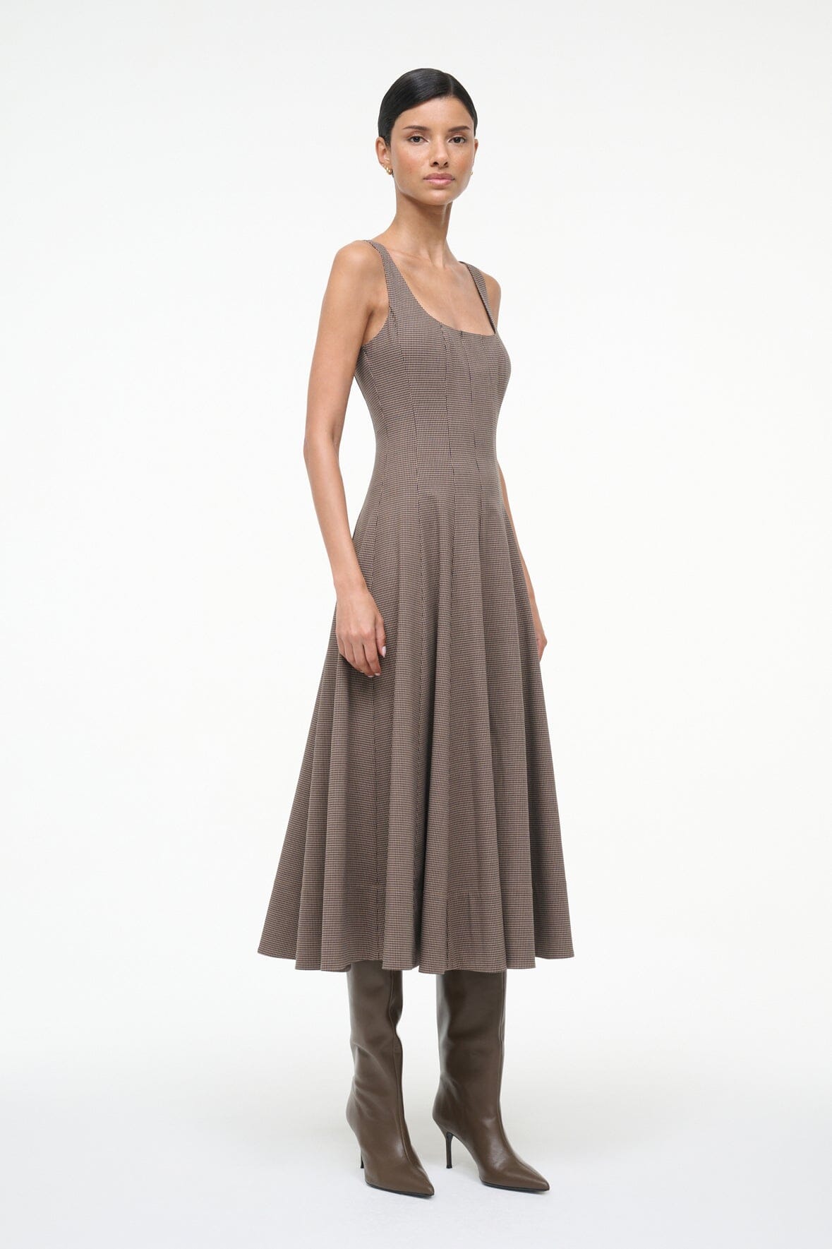 Wells Dress Houndstooth | STAUD Deals