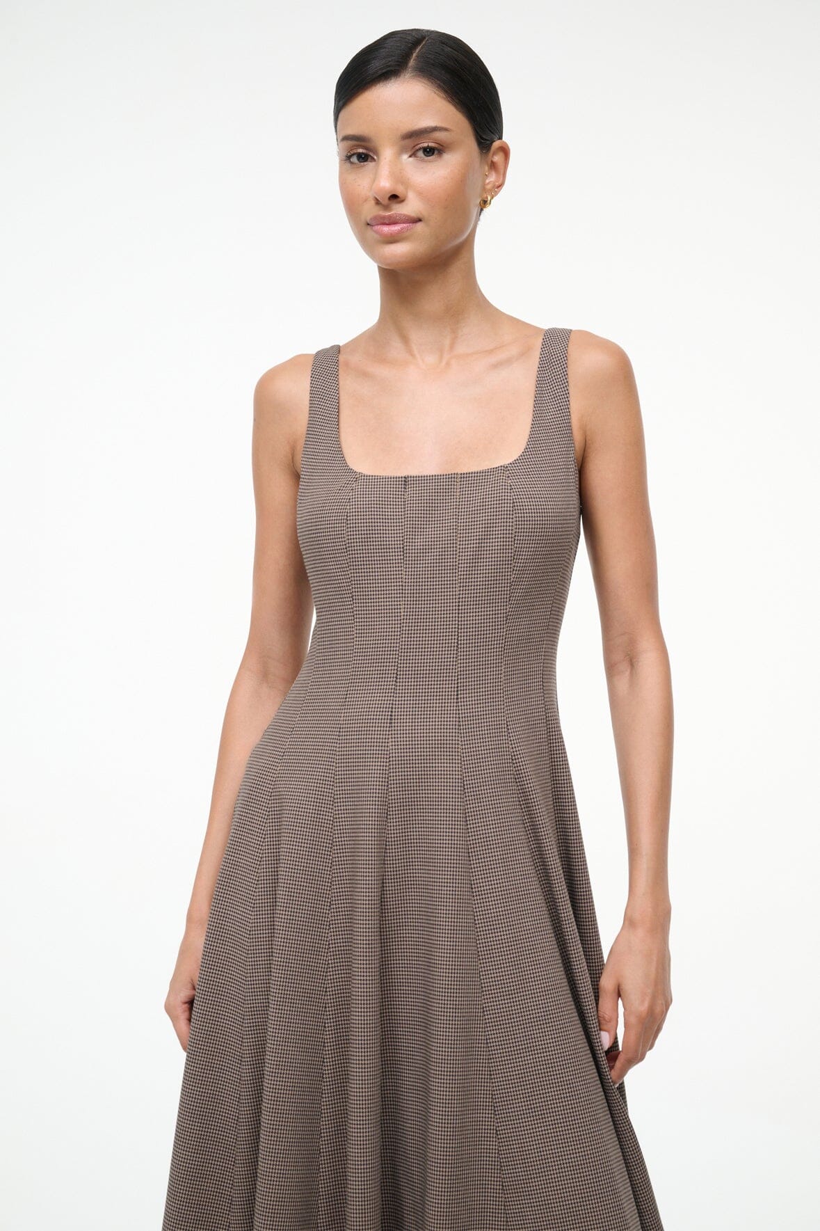 Wells Dress Houndstooth | STAUD Deals