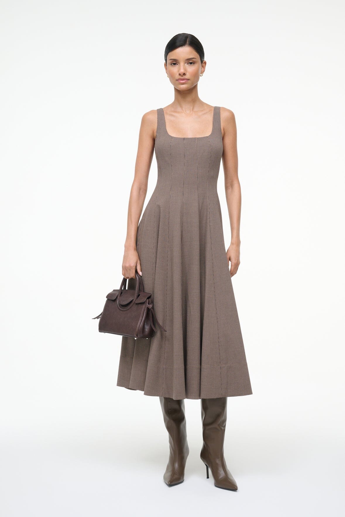 Wells Dress Houndstooth | STAUD Deals