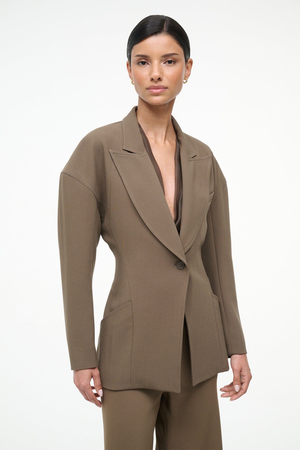 Cole Blazer Truffle | STAUD Popular