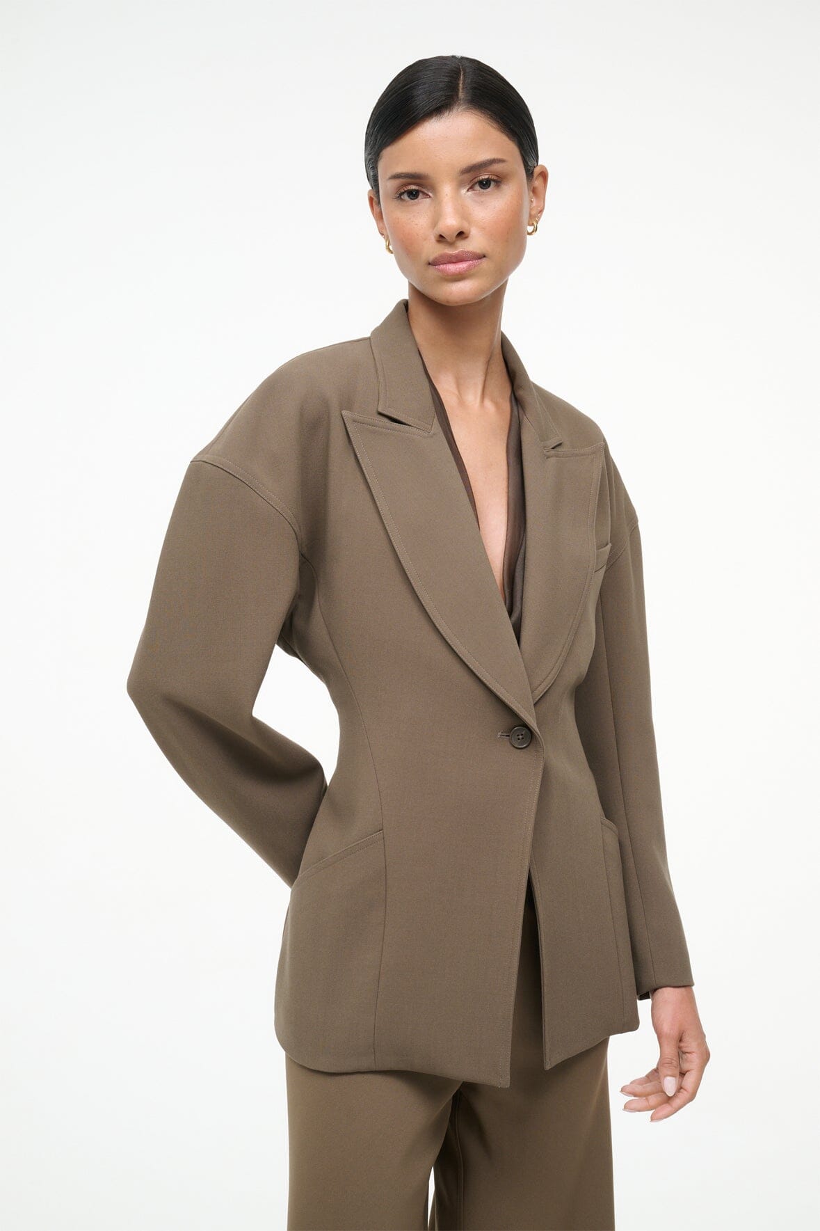 Cole Blazer Truffle | STAUD Popular